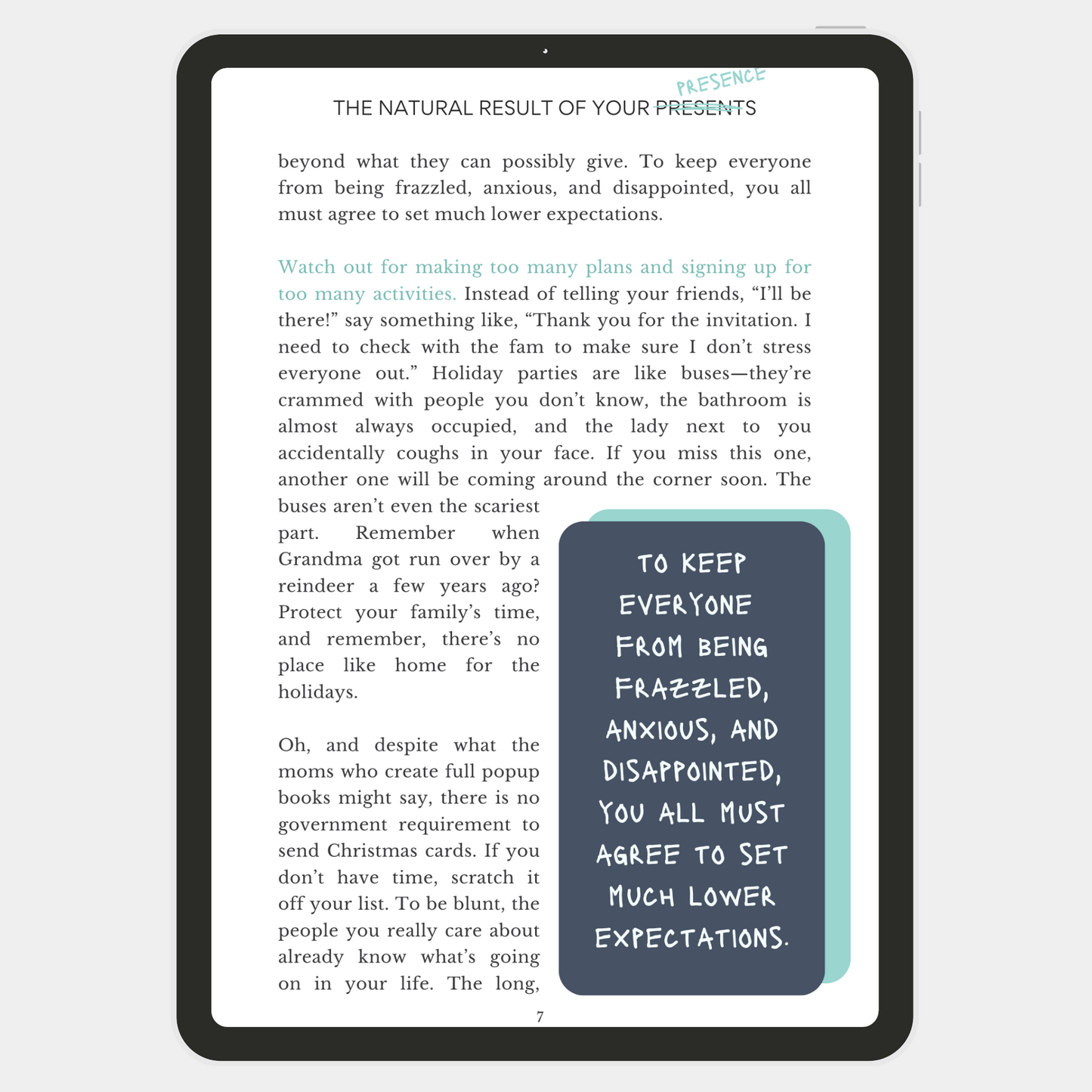 The Natural Result of Your Presence (eBook)