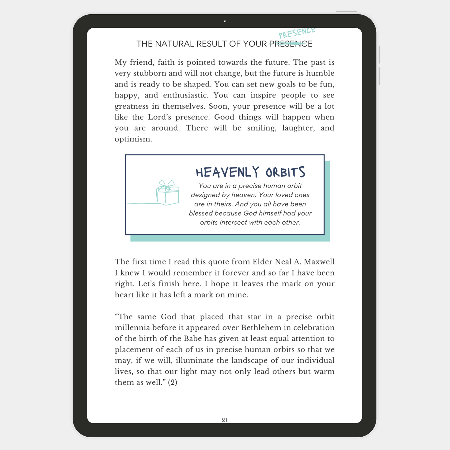 The Natural Result of Your Presence (eBook)