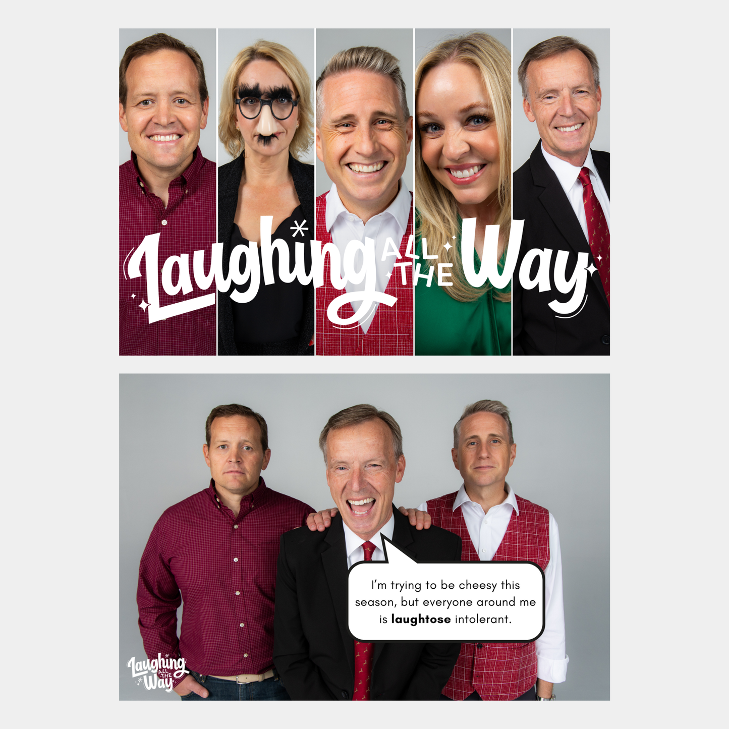 Laughing All The Way Postcards: Set of 10