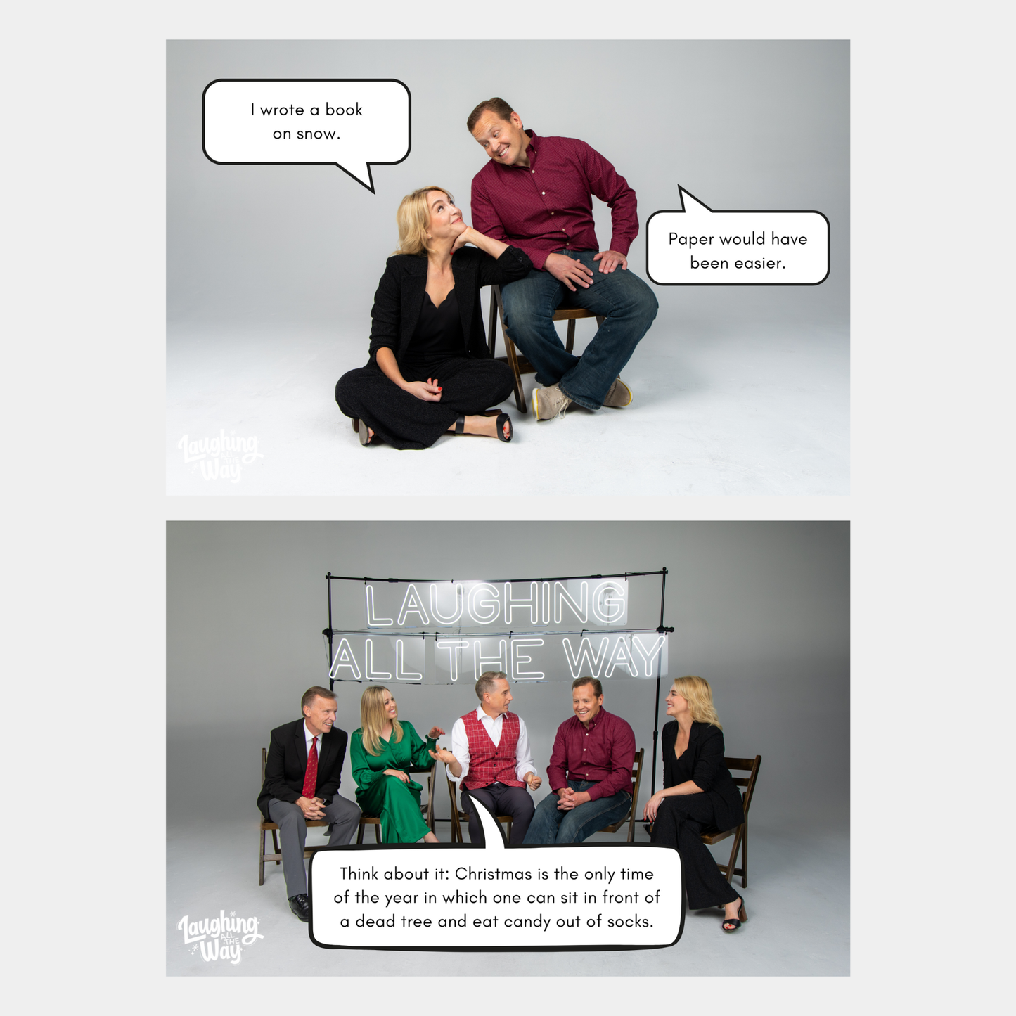 Laughing All The Way Postcards: Set of 10