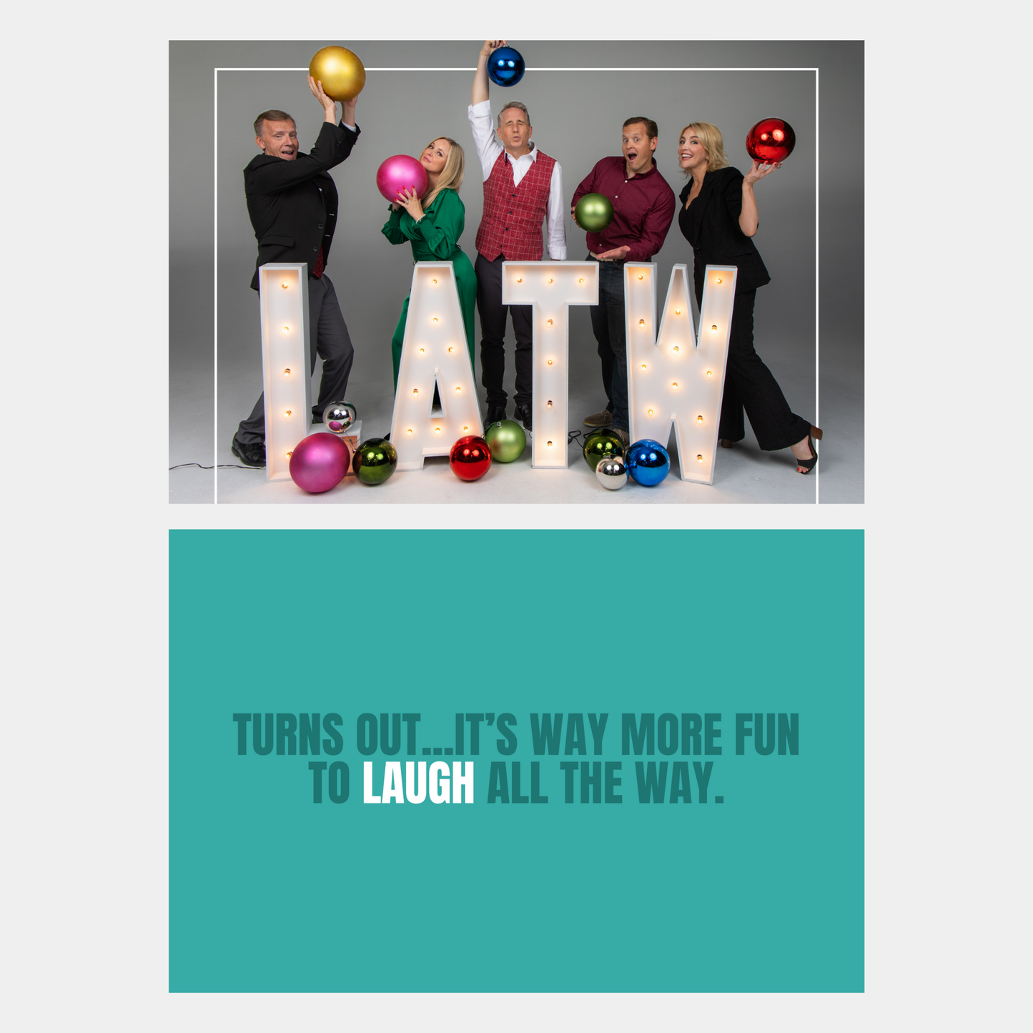 Laughing All The Way Postcards: Set of 10