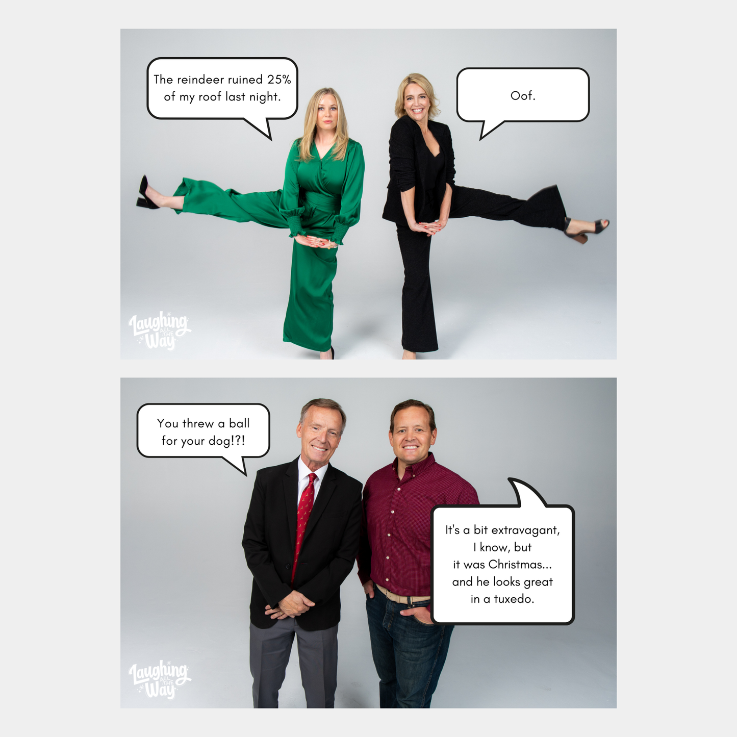 Laughing All The Way Postcards: Set of 10