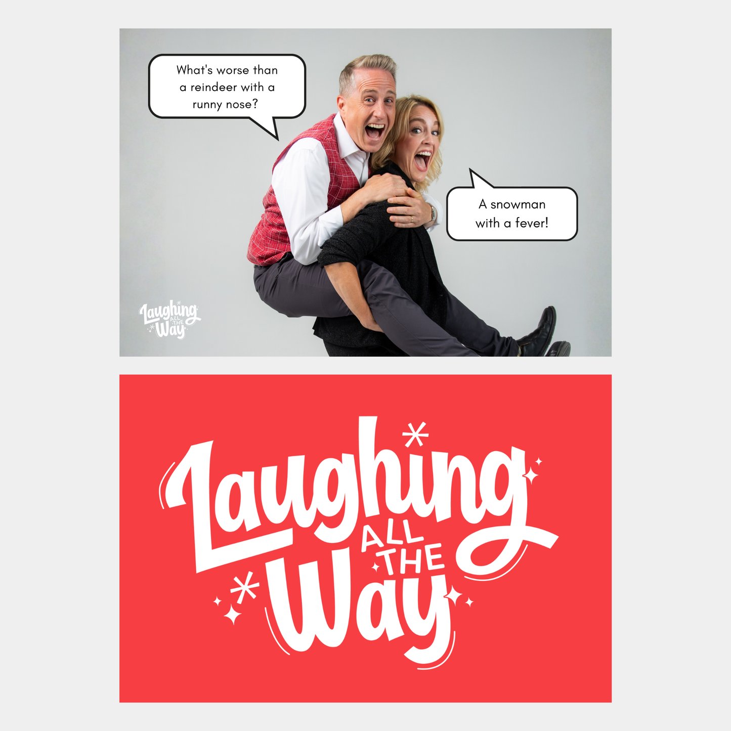 Laughing All The Way Postcards: Set of 10