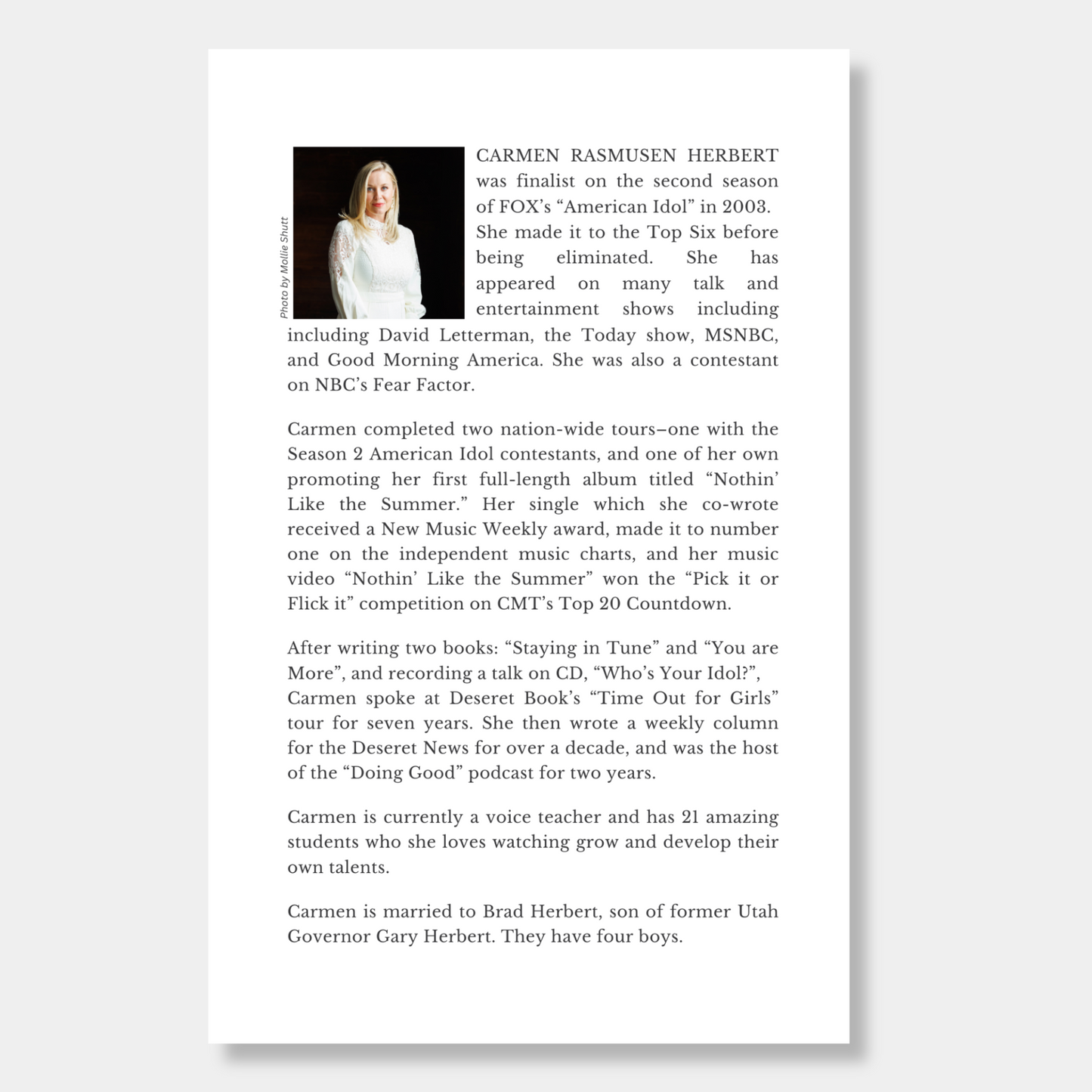 Carmen Rasmusen Herbert: 2-Booklet Bundle